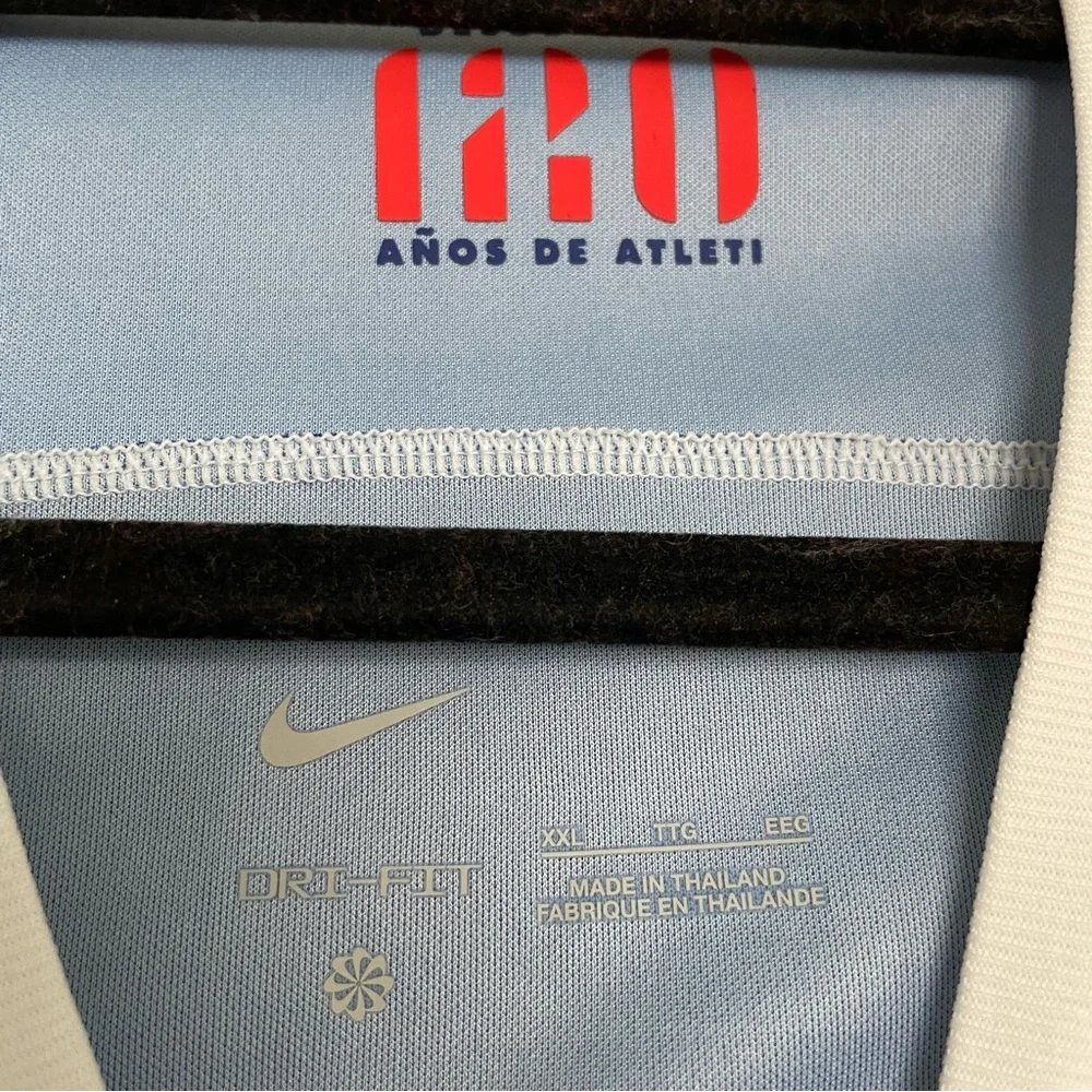 Men’s Nike Atletico Madrid Away Jersey Blue Size XXL